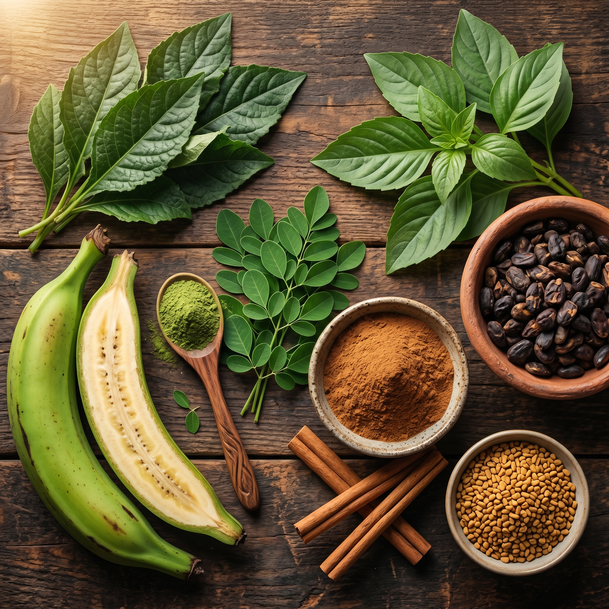 All 7 herbs together