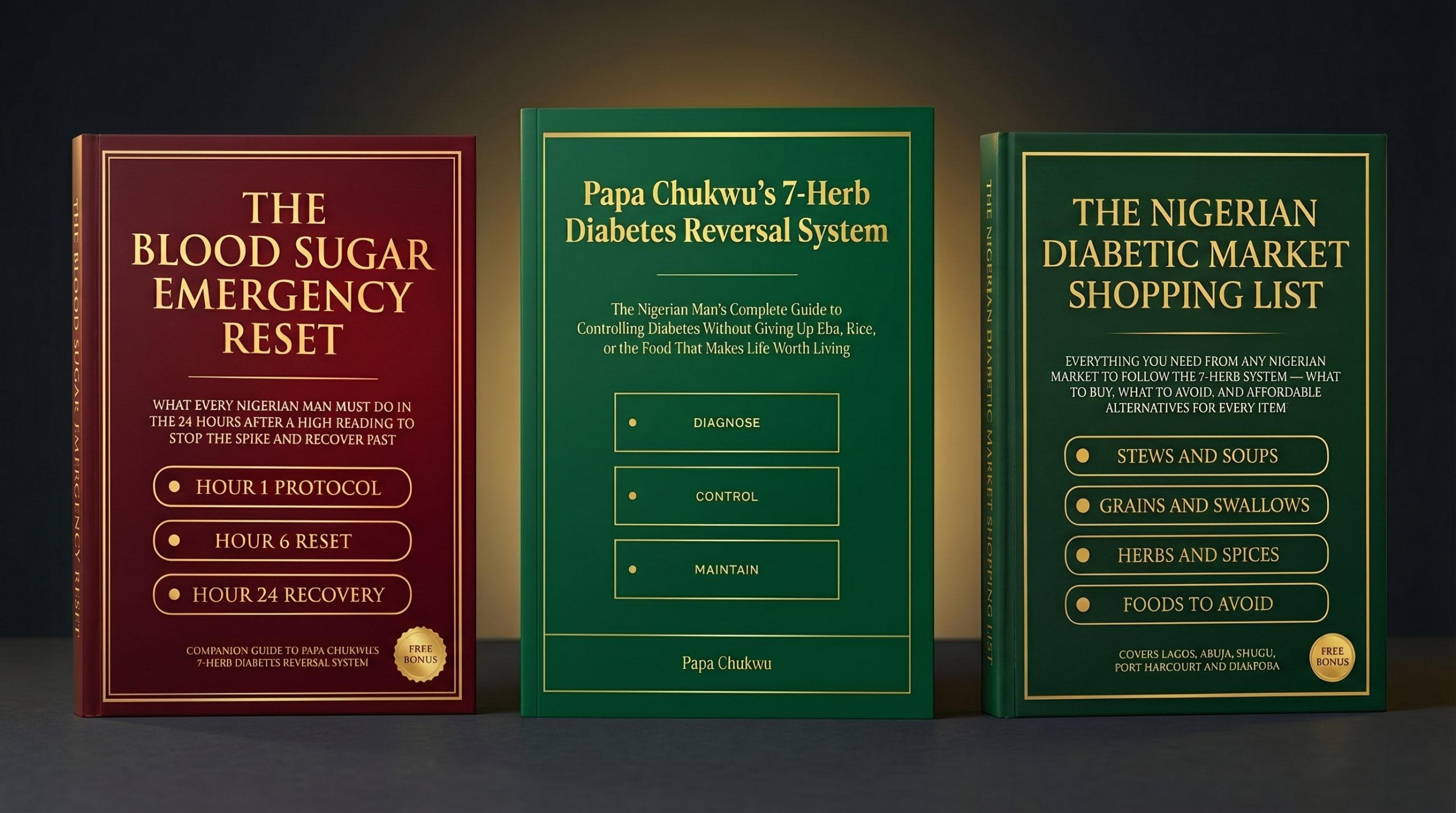 Papa Chukwu's 7-Herb Diabetes Reversal System Bundle